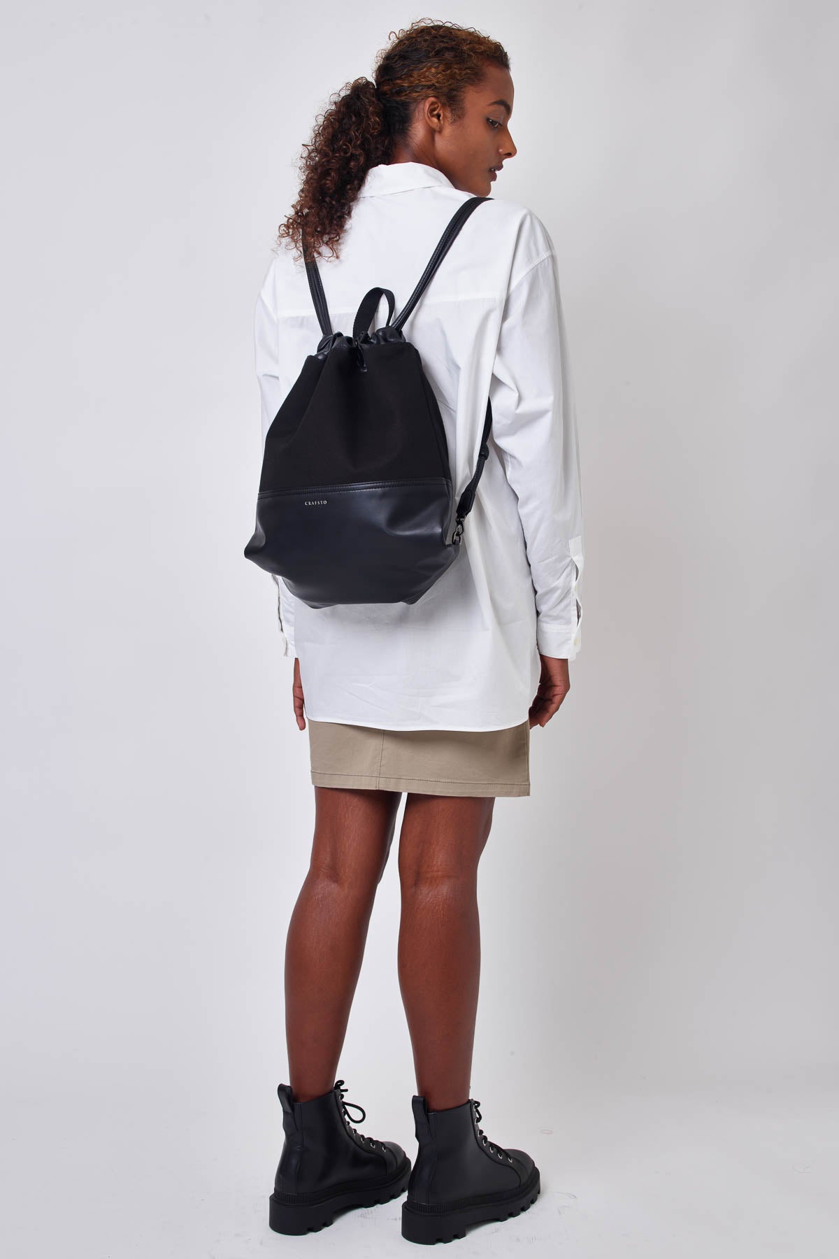 Apple leather crossover organics knapsack
