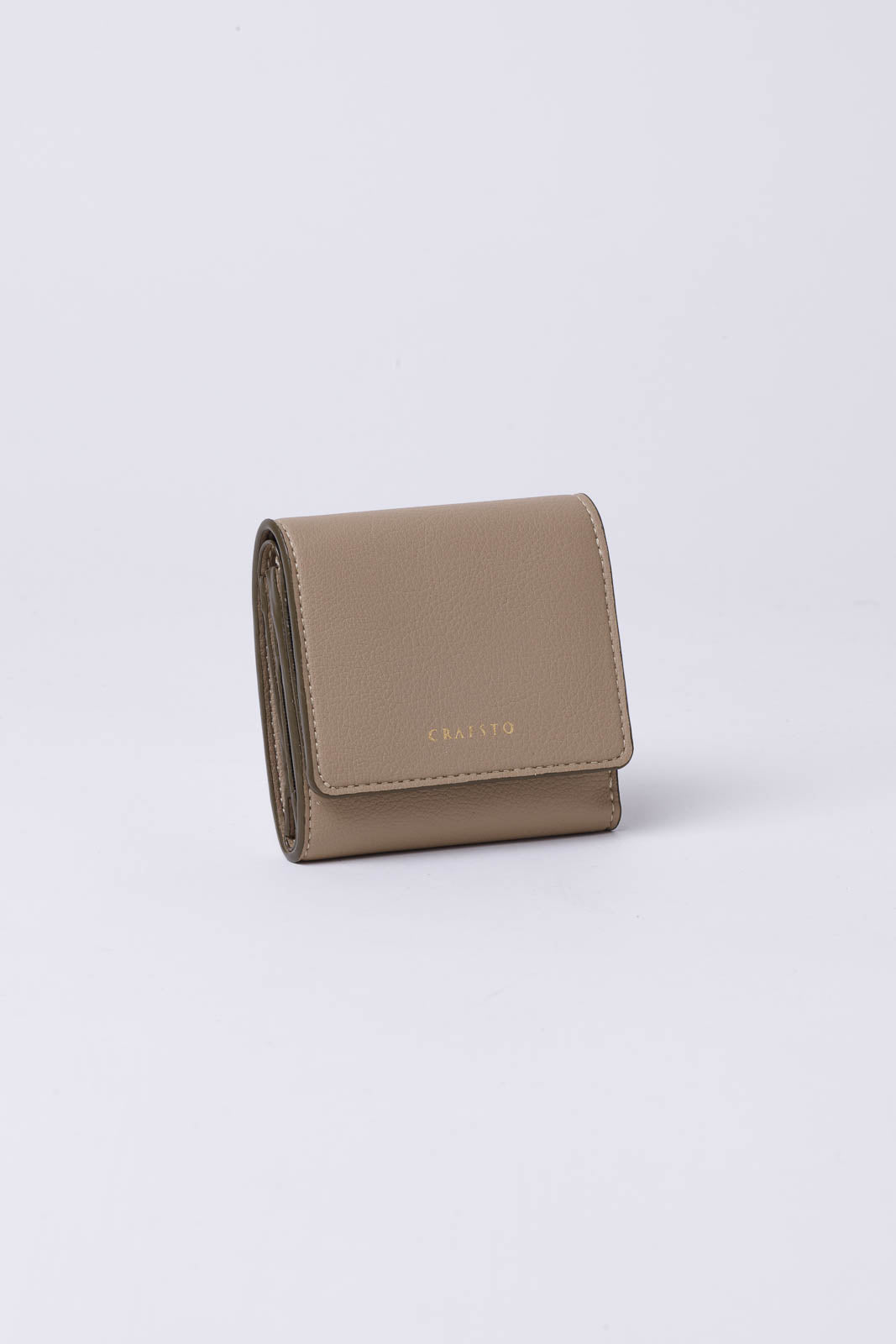 Cactus leather tri-fold wallet