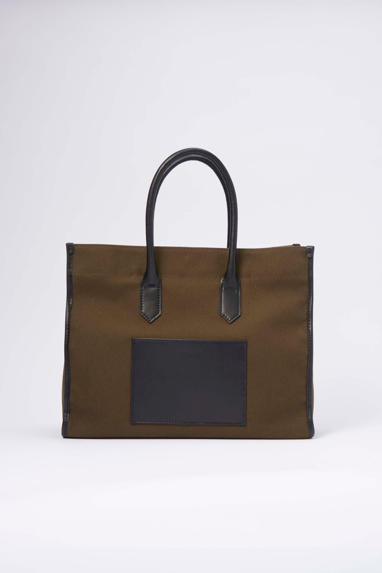 Apple Leather&OrganicCotton Tote bag